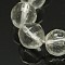 Quartz Crystal Beads Strands, Rock Crystal Beads, Faceted, Round, 4mm