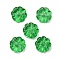 Glass Beads, Flower, Medium Sea Green, 13.5x5.5mm, Hole: 1mm