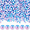 ABS Plastic Imitation Pearl Round Beads, Deep Sky Blue, 4mm, Hole: 1.5mm, 1200pcs/set