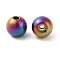 Titanium Beads, Round, Rainbow Color, 8x7mm, Hole: 2mm