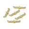 Rack Plating Brass Micro Pave Clear Cubic Zirconia Connector Charms, Real 18K Gold Plated, Long-Lasting Plated, Cadmium Free & Nickel Free & Lead Free, Letter Links, Letter.J, 6.5x24x3mm, Hole: 1.2mm
