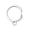Non-Tarnish 304 Stainless Steel Gate Snap Key Clasps, Round Ring, Stainless Steel Color, 36x29.5x2.5mm, Inner Diameter: 24x23.5mm