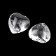 Натуральные кварцевые кристаллы в форме сердца из пальмовых камней&nbsp;G-P609-A02-01-2