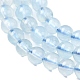 Природные Аквамарин бисер нитей&nbsp;G-G344-A07-4mm-4