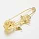 Сплав стекла стразы брошки&nbsp;LS-JEWB-G001-01-2