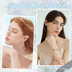 100шт 10 цвета синтетические бирюзовые бусины&nbsp;G-SC0003-27B