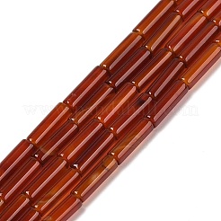 Бусины из натурального красного агата (окрашенные и нагретые)&nbsp;G-H087-H02-01B