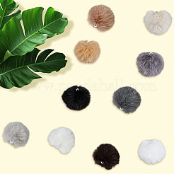 10 шт. Мягкий помпон из искусственного меха кролика 10 цветов&nbsp;DIY-CY0001-87