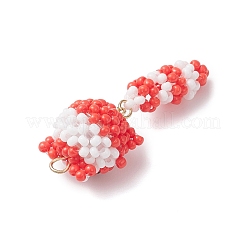 Подвески в виде кошек из стеклянных бусин&nbsp;PALLOY-MZ01020-01