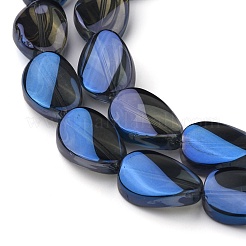 Прозрачные гальванические стеклянные бусины&nbsp;EGLA-C001-FR02