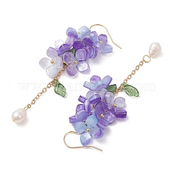 Оболочки жемчужные болтающийся серьги&nbsp;EJEW-TA00617-01