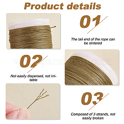 Витой шнур из полиэстера длиной 120 м.&nbsp;OCOR-WH0063-104