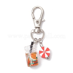 Подвеска для напитков из полимерной глины и стекла ручной работы&nbsp;HJEW-JM03340