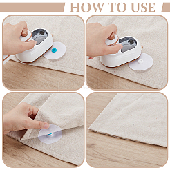 Пластиковые кнопки с неткаными материалами&nbsp;BUTT-WH0029-66