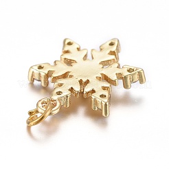 Латунные микропаве прозрачные подвески с фианитом&nbsp;KK-I674-21G