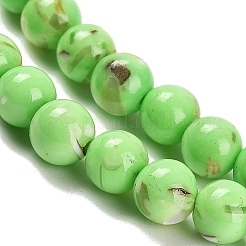 Собранные нити бусин из синтетического камня и ракушек трохус&nbsp;G-B128-08A-07