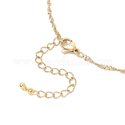 Изготовление браслета-цепочки из сингапурской нержавеющей стали 304&nbsp;AJEW-JB01345-02