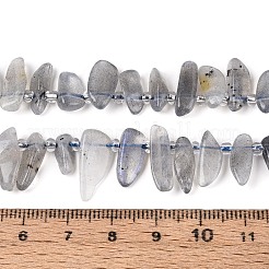 Натуральные серые бусины из лунного камня&nbsp;G-Z091-A42