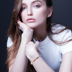 720шт 12 цвета экологически чистые прозрачные акриловые бусины&nbsp;TACR-GO0001-01