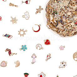 300 шт. Подвески из сплава с эмалью&nbsp;ENAM-SP0001-07