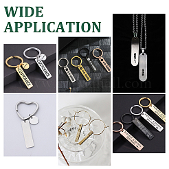 80 шт. 304 нержавеющая сталь штампованная пустая бирка подвеска&nbsp;STAS-UN0054-24