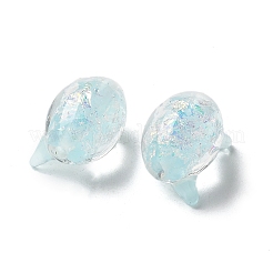 Нити из фольгированных бусин лэмпворк ручной работы&nbsp;FOIL-Z001-04B