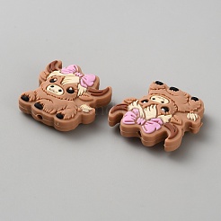 Экологически чистые силиконовые бусины для крупного рогатого скота&nbsp;SIL-WH0018-33A-01