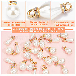 90 шт. 3 подвески из искусственного жемчуга и латуни&nbsp;KY-PH0001-22