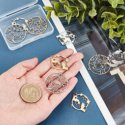 8 шт. 4 стиля ионного покрытия (IP) 201 подвески из нержавеющей стали&nbsp;STAS-UN0033-32