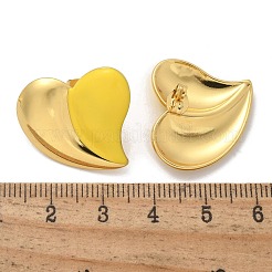 Серьги-гвоздики в форме сердца из нержавеющей стали 304&nbsp;LS-EJEW-A130-01G-02