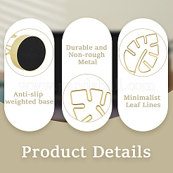 Держатель для визитных карточек из нержавеющей стали 201&nbsp;AJEW-WH20060-67G