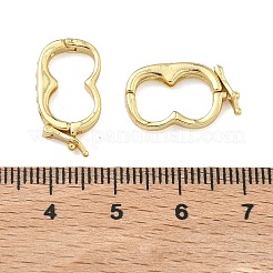 Овальные латунные микропаве прозрачные кубические циркониевые застежки-твистеры&nbsp;KK-B170-18G