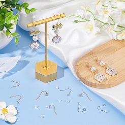 160 шт. 4 латунных крючка для сережек&nbsp;KK-BC0012-04