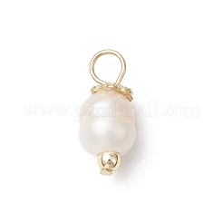 Подвески из натурального культивированного пресноводного жемчуга и риса&nbsp;PALLOY-JF03919-02