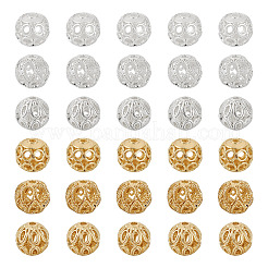 30шт 6 стильные латунные бусины&nbsp;KK-TA0001-24