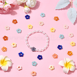 300 шт. прозрачные акриловые бусины градиентного цвета&nbsp;OACR-SP0001-87