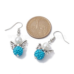 Серьги с подвесками из полимерной глины&nbsp;EJEW-JE05444