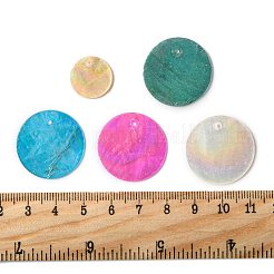 20 шт. 5 стиля подвески из натуральной ракушки капиз&nbsp;SSHEL-FS0001-07