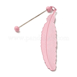 Закладки-подвески из перьев из сплава&nbsp;AJEW-R101-02A