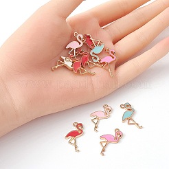 20шт 5 цвета сплава эмалевые подвески&nbsp;ENAM-YW0003-20