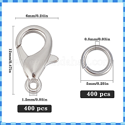 400 шт. Застежки-клешни из цинкового сплава&nbsp;FIND-SP0001-33P