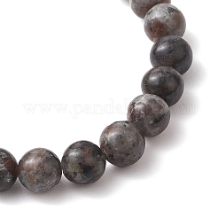 Круглые браслеты из натурального флуоресцентного сиенита диаметром 8 мм (светятся в ультрафиолете) из бисера&nbsp;BJEW-JB10859