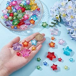 100 шт. Прозрачные акриловые бусины&nbsp;TACR-NB0001-34