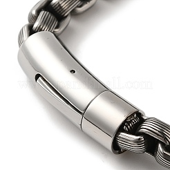 Браслеты-цепочки из хирургической нержавеющей стали 316&nbsp;BJEW-Q349-01AS