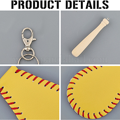 Наборы для самостоятельного изготовления багажных бирок на бейсбольную тематику&nbsp;DIY-CL0002-24B