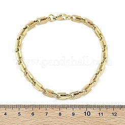 Браслеты из нержавеющей стали 304 с замковыми звеньями для женщин и мужчин&nbsp;BJEW-F488-03G