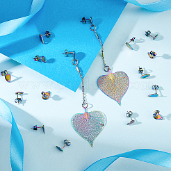 40 шт. 2 шт. фурнитура для сережек-гвоздиков из нержавеющей стали 304&nbsp;STAS-DC0011-82