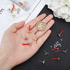 24 шт. фурнитура для сережек-гвоздиков из сплава&nbsp;FIND-CA0003-28