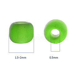 6000шт 5 цвета матовые непрозрачные стеклянные бусины&nbsp;SEED-YW0001-17