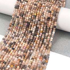 Нити из натуральных бусин из нескольких лунных камней&nbsp;LS-G-H003-A02-01